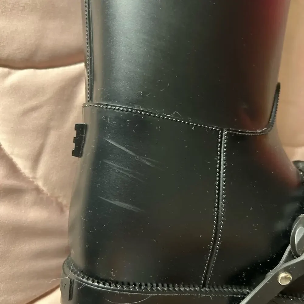 Women’s Givenchy Rubber Eva Chain Boots Size 8.5